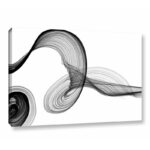 Abstract Poetry in Black & White 155 by Irena Orlov, Modern Abstract Gallery Canvas Wall Art - Chic Decora