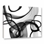 Abstract Poetry in Black & White 91 by Irena Orlov, Modern Abstract Gallery Canvas Wall Art - Chic Decora