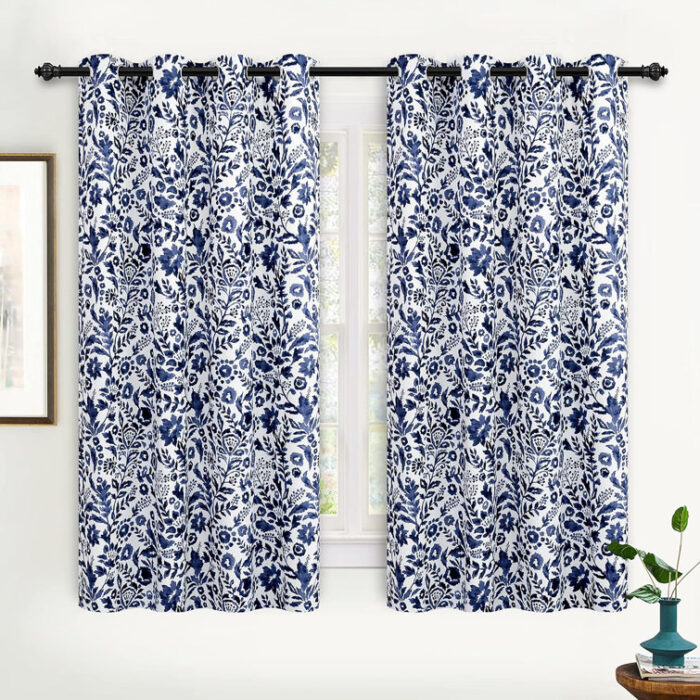 Adalen Polyester Blackout Curtain Pair (Set of 2) - Chic Decora