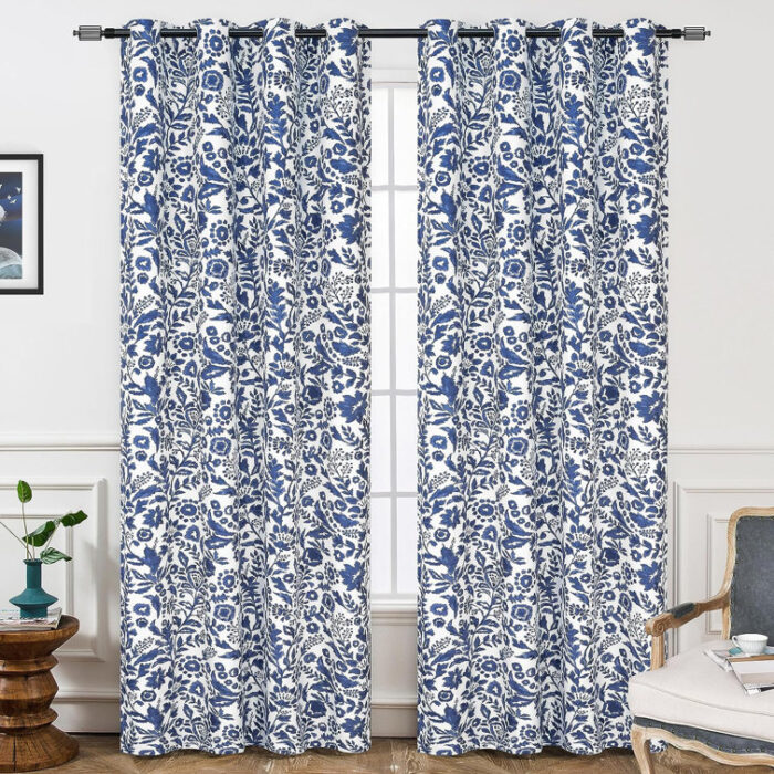 Adalen Polyester Blackout Curtain Pair (Set of 2) - Chic Decora