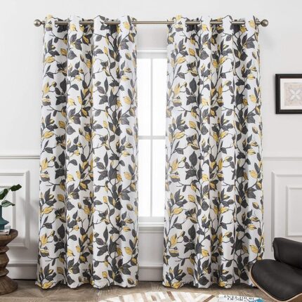 Polyester Semi Sheer Curtain Pair (Set of 2) - Chic Decora