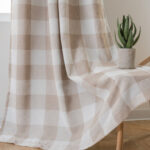 Adamantini Plaid Blackout Thermal Grommet Curtain Panels (Set of 2) - Chic Decora