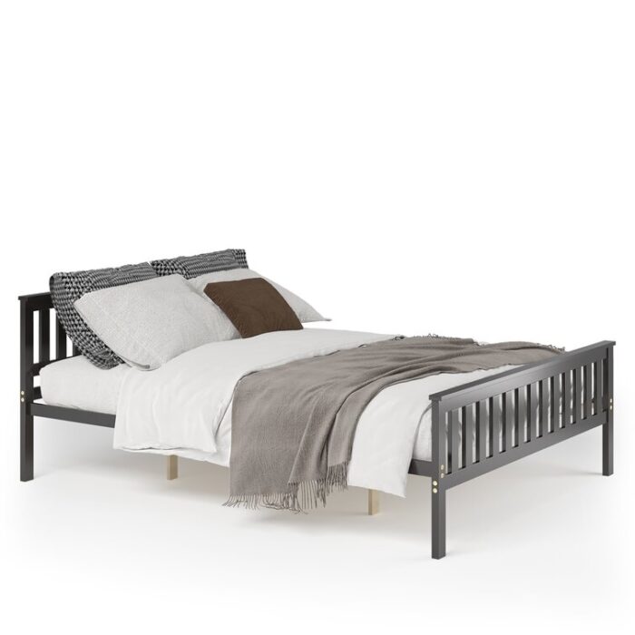 Adarion Solid Wood Slat Bed - Chic Decora