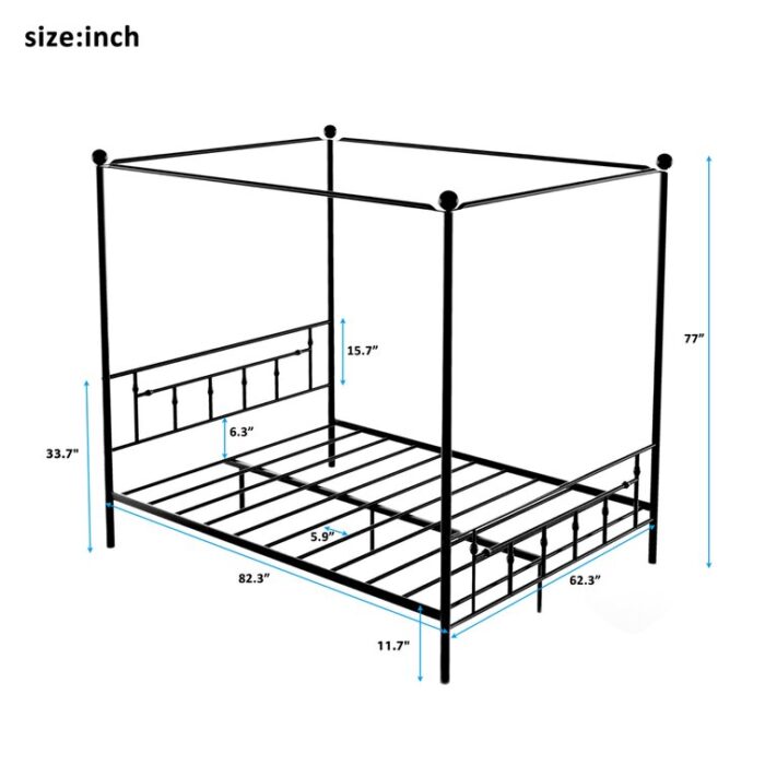 Afia Canopy Bed - Chic Decora