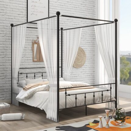 Afia Canopy Bed - Chic Decora