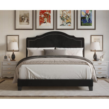 Agatoclio Upholstered Bed - Chic Decora