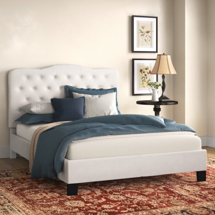 Ahmaud Upholstered Standard Bed - Chic Decora