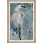 Aife ” Perched Crane ” by Marmont Hill Painting Print - Chic Decora