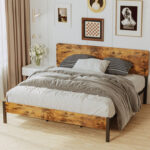 Aird Metal Platform Bed - Chic Decora