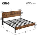 Aird Metal Platform Bed - Chic Decora