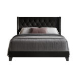 Aireanna Vegan Leather Wingback Bed - Chic Decora