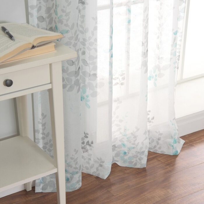 Aitkens Polyester Sheer Curtain Pair (Set of 2) - Chic Decora