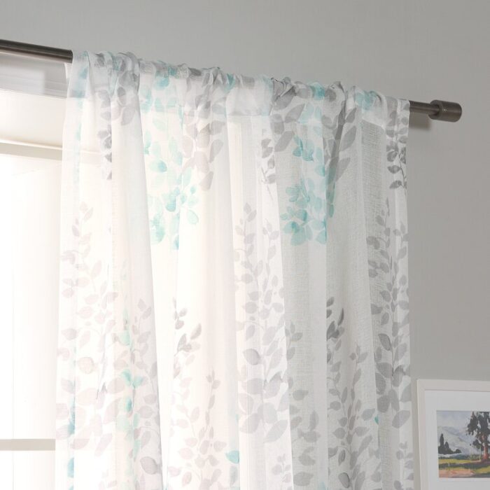 Aitkens Polyester Sheer Curtain Pair (Set of 2) - Chic Decora