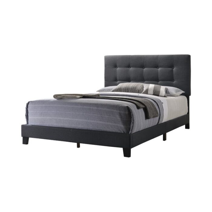 Ajim Upholstered Standard Bed - Chic Decora