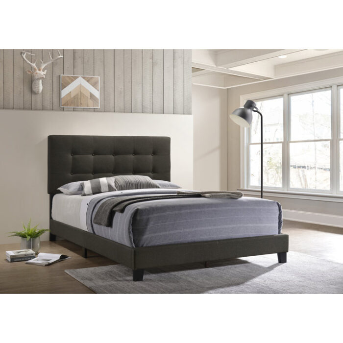 Ajim Upholstered Standard Bed - Chic Decora