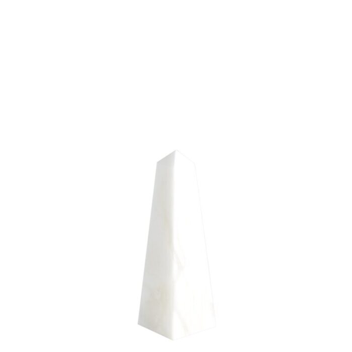 Alabaster Obelisk-White - Chic Decora