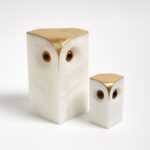 Alabaster Owl-Lg - Chic Decora