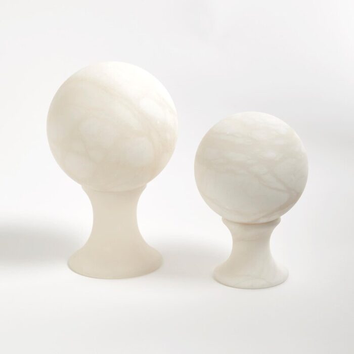 Alabaster Sphere Stand - Chic Decora