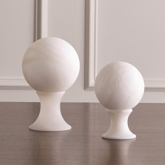 Alabaster Sphere Stand - Chic Decora