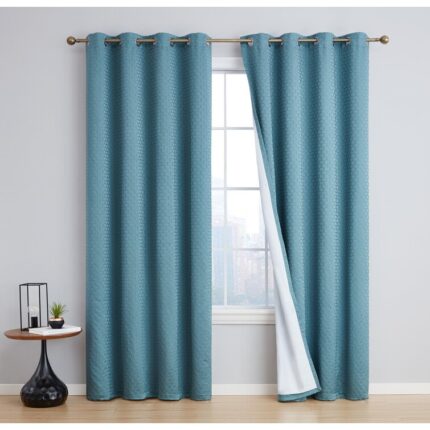 Alacam Polyester Blackout Curtain Pair (Set of 2) - Chic Decora