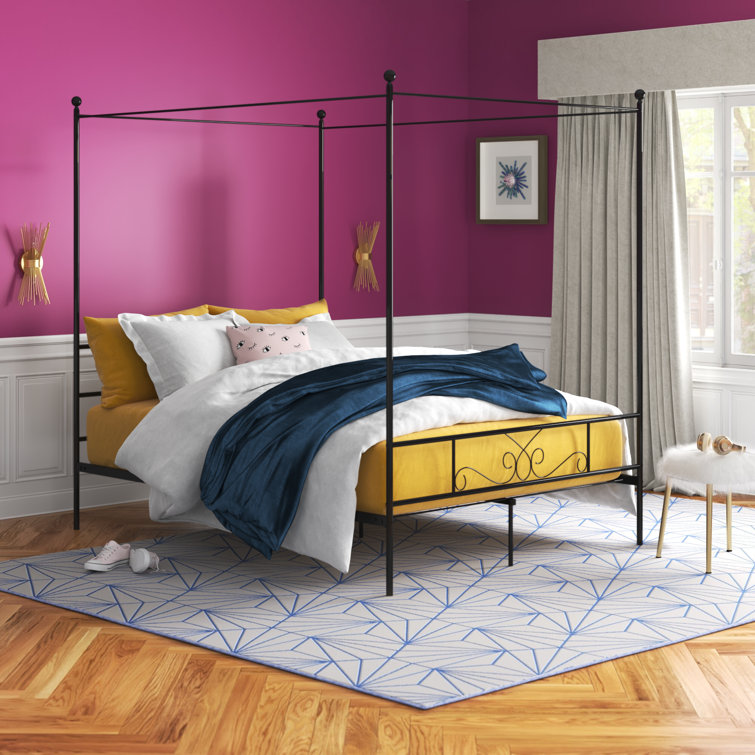 Alaina Metal Canopy Bed - Chic Decora