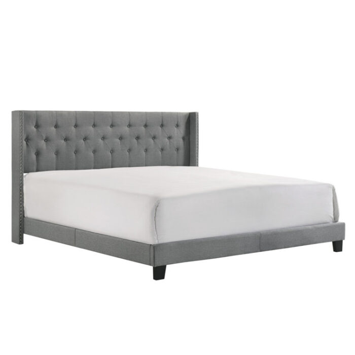 Alais Upholstered Wingback Bed - Chic Decora