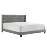 Alais Upholstered Wingback Bed - Chic Decora