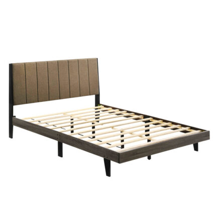 Alaria Bed, Platform Bed, Bed Frame With Headboard - Chic Decora