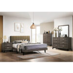 Alaria Bed, Platform Bed, Bed Frame With Headboard - Chic Decora