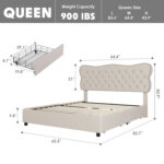 Alaysha Upholstered Platform Storage Bed - Chic Decora