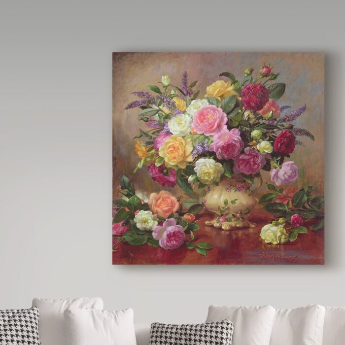 Albert Williams ” Roses From A Victorian Garden “ - Chic Decora