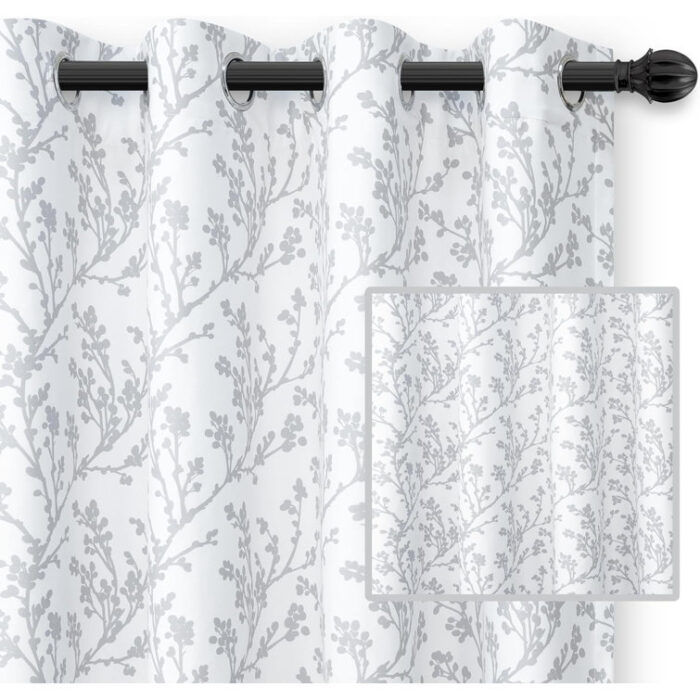 Albieris Polyester Blackout Curtain Pair (Set of 2) - Chic Decora