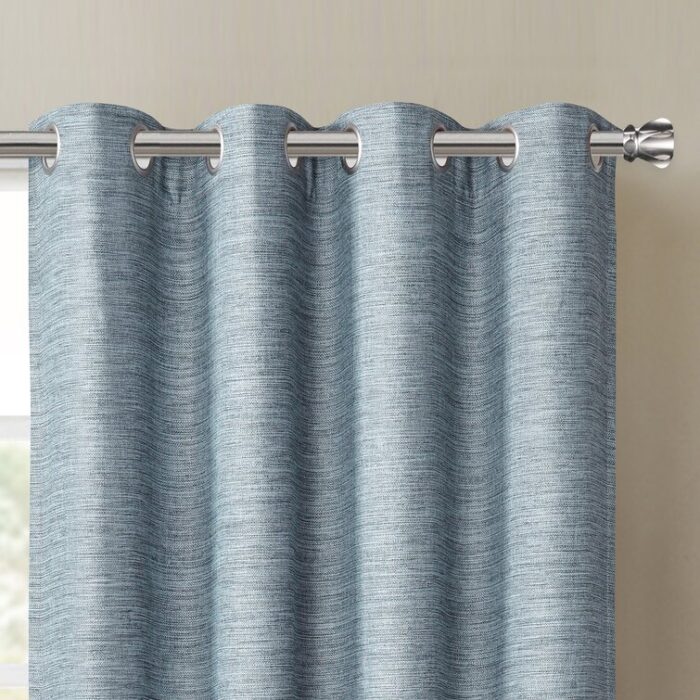 Aldiana Polyester Room Darkening Curtain Pair (Set of 2) - Chic Decora