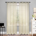 Aldin Polyester Sheer Curtain Pair (Set of 2) - Chic Decora