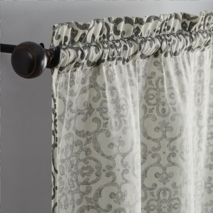 Aleigh Polyester Sheer Curtain Pair (Set of 2) - Chic Decora