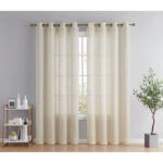 Aleksander Polyester Semi Sheer Curtain Pair (Set of 2) - Chic Decora