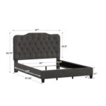 Alenushka Upholstered Standard Bed - Chic Decora