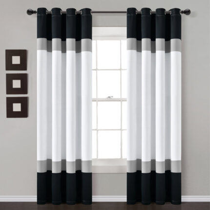 Addie Cotton Blend Room Darkening Curtain Pair (Set of 2) - Chic Decora