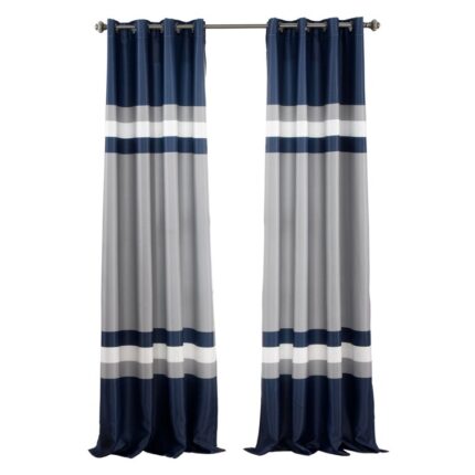 Julie Floral Polyester Curtain Pair (Set of 2) - Chic Decora