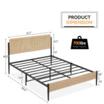 Alexandia Wicker / Rattan Platform Bed - Chic Decora