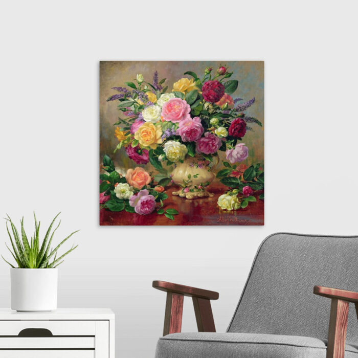 Alexica ” Roses From A Victorian Garden ” by Albert Williams - Chic Decora