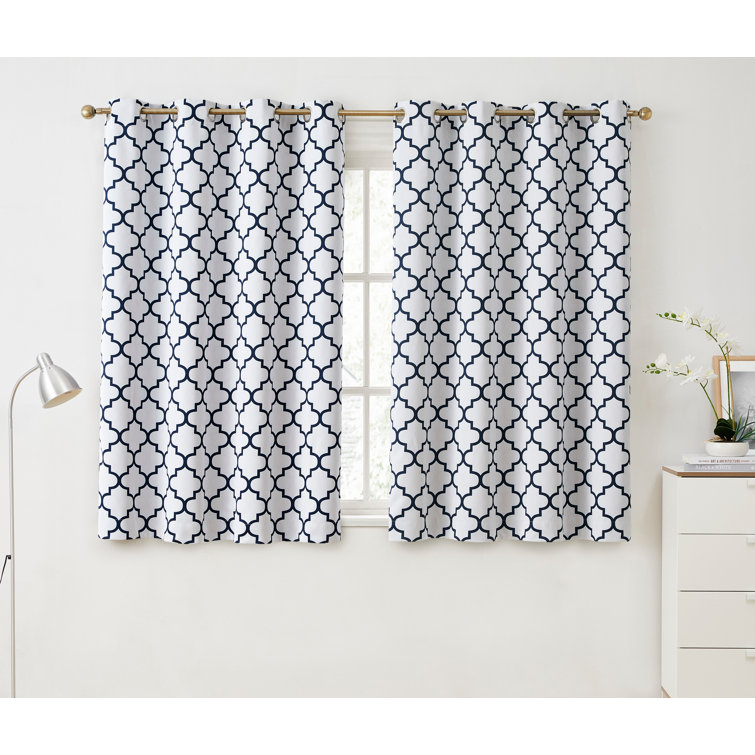 Carmille Polyester Semi Sheer Curtain Pair (Set of 2) - Chic Decora