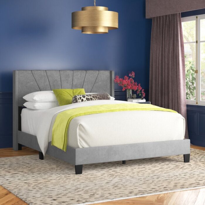 Alfee Upholstered Standard Bed - Chic Decora