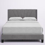 Alfee Upholstered Standard Bed - Chic Decora