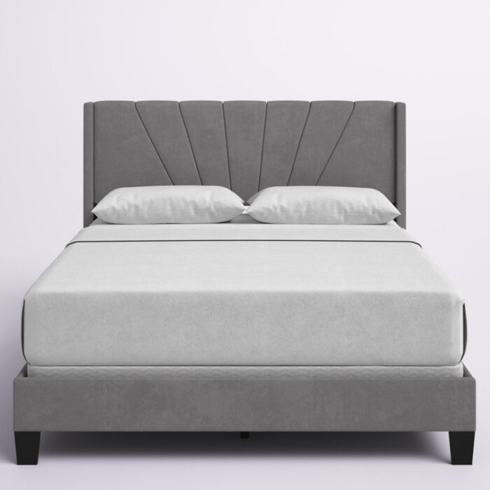 Alfee Upholstered Standard Bed - Chic Decora