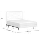 Alicia Metal Panel Bed - Chic Decora