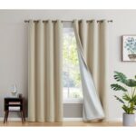 Alis Solid Color 100% Blackout Thermal Grommet Curtain Panels (Set of 2) - Chic Decora