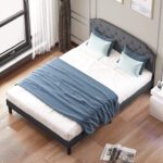 Alivianna Upholstered Unfinished Platform Bed - Chic Decora