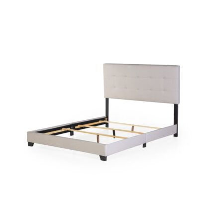 Alixe Upholstered Standard Bed - Chic Decora