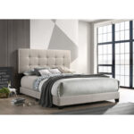 Alixe Upholstered Standard Bed - Chic Decora